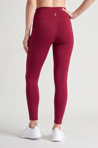 Zelocity Quick Dry Gym Leggings - Beet Red — thumbnail 3